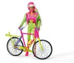 Barbie mit Mountainbike um 1995