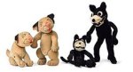 Comicfiguren "Bonzo" und "Krazy Kat" aus England und den USA
