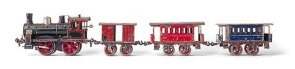 Lok mit Tender, um 1900 / 1905