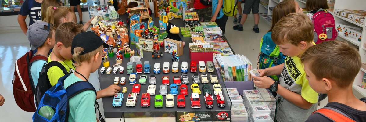 Der Museumsshop bietet allerhand