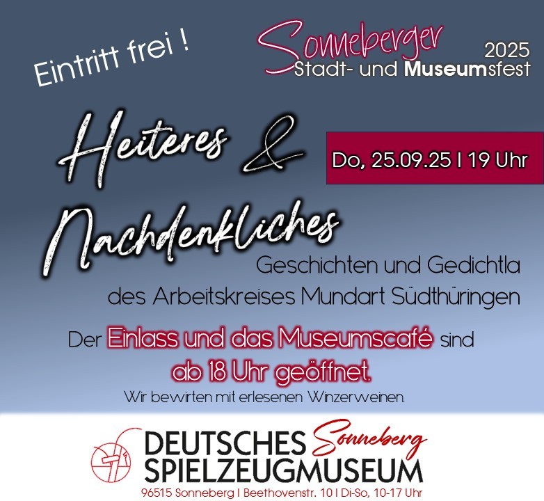 Mundartabend im Deutschen Spielzeugmuseum